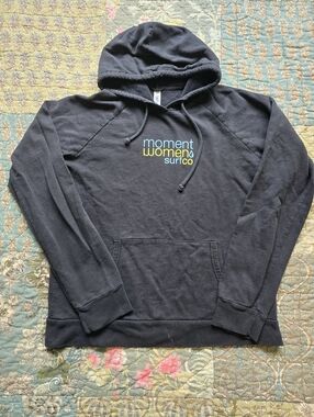 Moment Surf Co Cotton Hoodie Sweatshirt Women's Size Medium